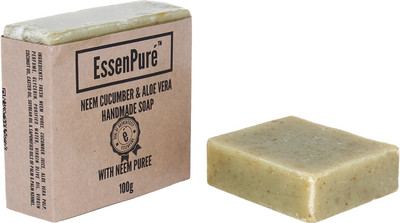 EssenPure Neem Cucumber & Aloe Vera Handmade Soap (Pack of 2)(200 g, Pack of 2)