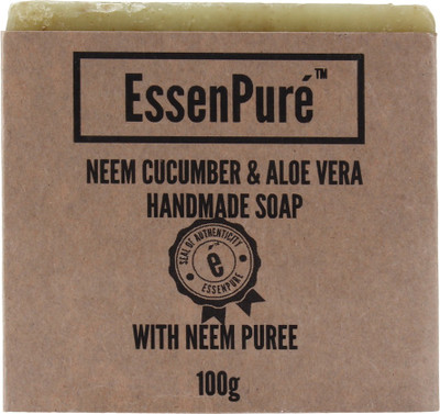 

EssenPure Neem Cucumber & Aloe Vera Handmade Soap(100 g)