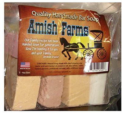 

Amish Farms Quality Handmade Soap Variety Bag 5 soaps(120 ml, Pack of 4)