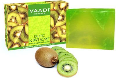 

Vaadi Herbals Exotic Kiwi Soap with Green Apple Extract, 75gms x 6(450 g, Pack of 6)