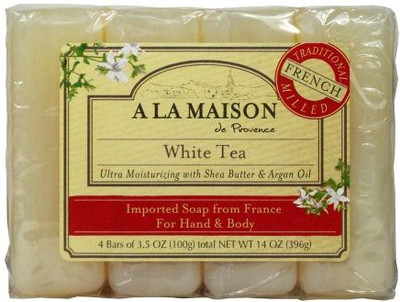

A La Maison Soap Bars Value Pack White Tea 4 Count(396 g, Pack of 4)