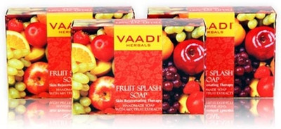 

Vaadi Herbals Value Pack of 3 Fruit Splash Soap(225 g, Pack of 3)