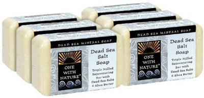 

One With Nature Dead Sea Mineral Soap Dead Sea Salt (Pack of 6)(210 ml)