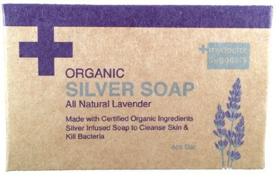 

My Doctor Suggests Organic Silver Soap - All Natural Lavender: Made with Certified Organic Ingredients. Silver Infused Soap to Cleanse Skin & Kill Bacteria(120 ml)