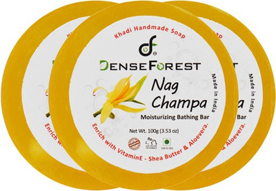 

Dense Forest Nagchampa Khadi Soap(100 g, Pack of 3)