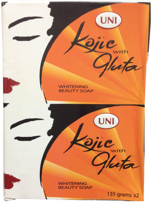 

UNI Kojic With Gluta Whitening Beauty Soap Pack of 2(270 g, Pack of 2)