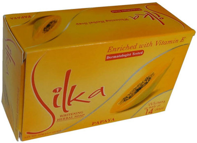

Silka Papaya Whitening Soap For Dark Spots 3Pc(405 g, Pack of 3)