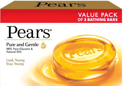 

Pears Pure & Gentle Bathing Bar(225 g, Pack of 3)