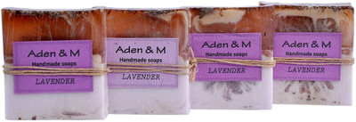 Aden & M Lavender Handmade Soap-Pack of 4(95 g, Pack of 4)