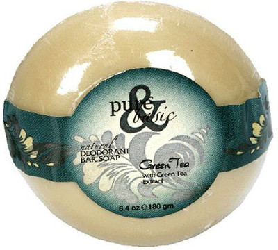 

Pure & Basic Deodorant Bar Soap Natural Green Tea (Pack of 6)(180 g, Pack of 6)