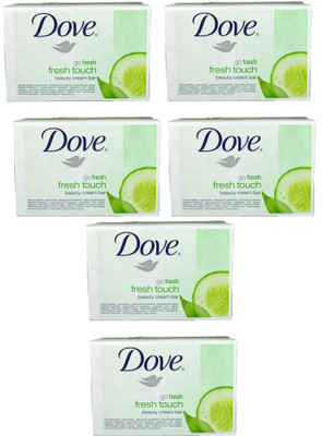 

Dove Go Fresh Touch Beauty Cream bath Bar ( Pack of 6 )(135 g, Pack of 6)