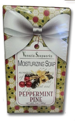 

Vanilla Sugar One Bar Venezia Soapworks Christmas Peppermint Pine Moisturizing Soap(198 g)