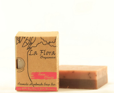 

La Flora Organics Rose & Choco-aromatic detanning soap bar(150 g, Pack of 2)