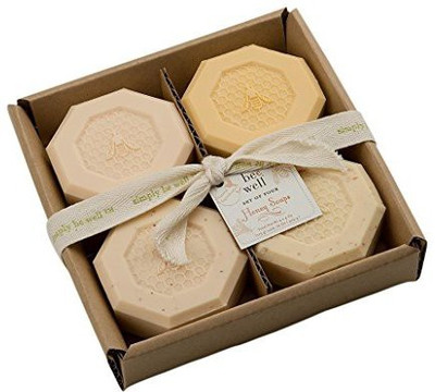 

Simply Be Well Organics (Plant Based) Set of Four Honey Bar Soap Set(40 g)
