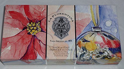 

La Florentina Soap Festive Holiday Gift Box Set Of 3 Soaps(150.202 g)