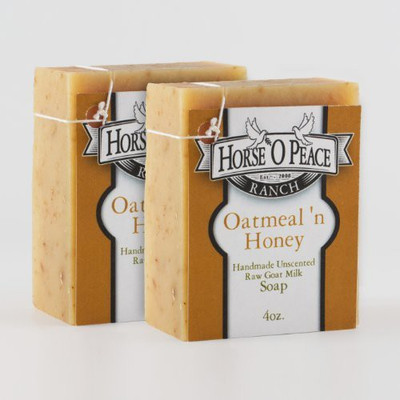 

Horse 'O Peace Ranch Handmade Goat Milk Soap Oatmeal 'n Honey Soap (2 Pack )(120 ml, Pack of 2)