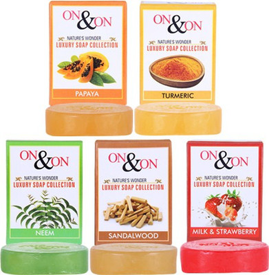 

On&On Neem Papaya Strawberry Sandalwood Turmeric Combo(75 g, Pack of 2)