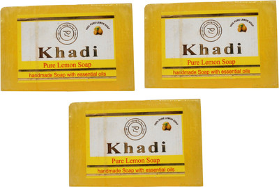 

Khadi Herbal NaturalPure Lemon Soap Pack Of 3(375 g, Pack of 3)