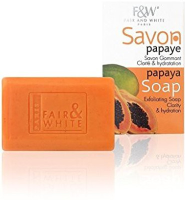 

Fair & White Exfoliating Papaya Bar Soap For Face And Body, Hydrates And Softens Skin(198.38 g)