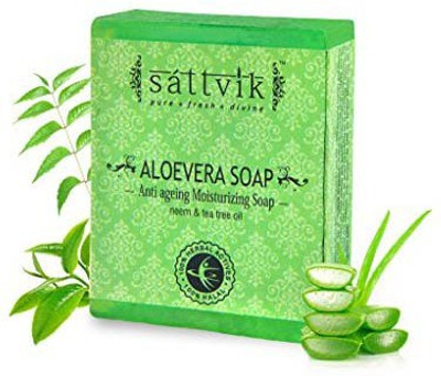 

Sattvik Aloe Vera Soap Pack Of 5(375 g, Pack of 5)
