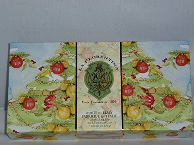 

La Florentina Soap Festive Holiday Gift Box Set Of 3 Soaps(150.202 g)