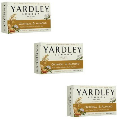 

Yarley of London Oatmeal and Almond Bar Soap Set of 3(127.5 ml)