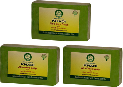 

Khadi Herbal Pure Aloe-vera(375 g, Pack of 3)
