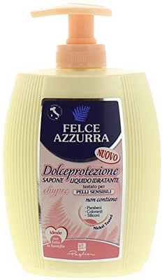 Felce Azzurra Paglieri: " " Liquid Soap, "dolceprotezione" For Sensitive Skin, Measuring Cap(300 g)