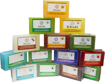 

Khadi Herbal NaturalHandmade Soap(1750 g, Pack of 14)
