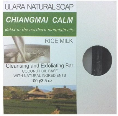 

Ulara Natural Soap Natural Rice Milk Soap - Ulara Chiangmai Calm Made with Pure Coconut Oil(100 g)
