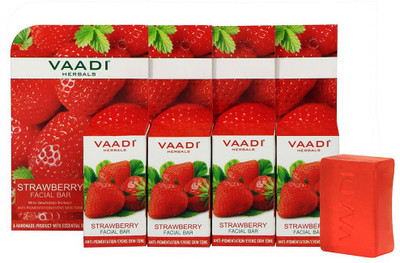 

Vaadi Herbals Strawberry Facial Bars With Grapeseed Extract (25 gms x 6)(25 g)