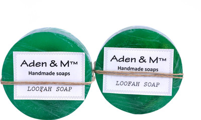 

Aden & M Green Apple Loofah Soap - Pack of 2(80 g, Pack of 2)