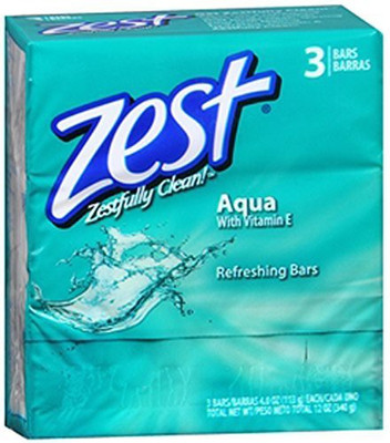 

Zest Aqua Deodorant Bar Soap 3 ct(340 g, Pack of 3)