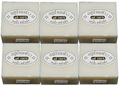 

Delia De Lyon Rice Milk Soap From Jasmine Rice Milk with Glutathione and Collagen 100% Best Quality(pack 6)(410 g, Pack of 6)