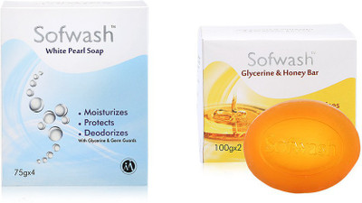 Modicare Sofwash Pack of 4 & Sofwash Glyserine Pack Of 2(6 x 83.33 g)
