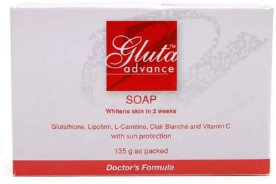 

Glta Advance White, Firm with Glutathione Soap(135 g)