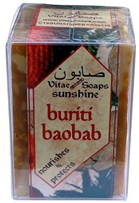 

Vitae Soaps SUNSHINE - Buriti/Cupuacu/Baobab Organic Soap - Antioxidant - Moisturizing - Nourishing(160 g)