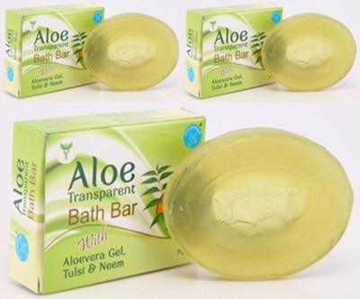 

Pitrashish Aloe Transparent Bath Bar (Pack of 3)(225 g, Pack of 3)