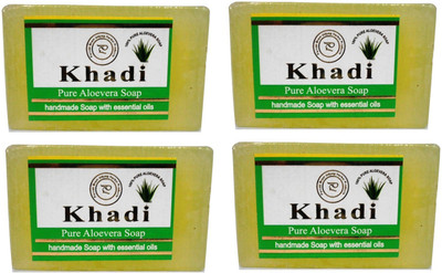 

Khadi Herbal NaturalPure Aloevera Soap(500 g, Pack of 4)