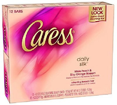

Caress Daily Silk Nature's Beauty Bar Soap - White Peach & Silky Orange Blossom -12 count(120 ml)