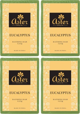 

Aster Luxury Handmade Eucalyptus Soap 125g - Pack of 4(500 g, Pack of 4)