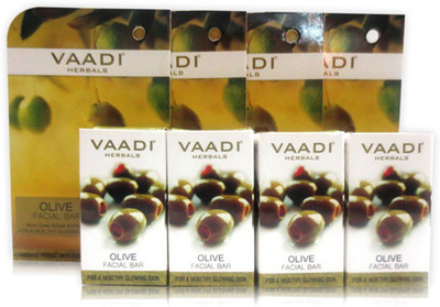 VAADI HERBALS Value Pack of 4 Olive Facial Bar(4 x 30 g) VAADI HERBALS Value Pack of 4 Olive Facial Bar(4 x 30 g)
