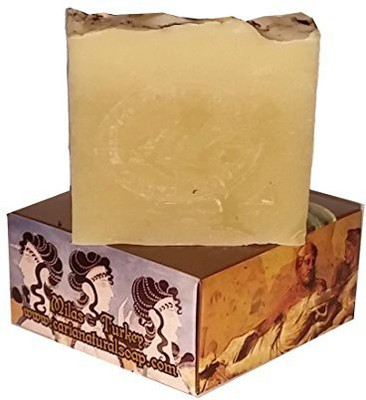 

Caria Handmade Soap Extra Creamy Lavender Pine Olive Oil Turkish Natural Vegan Shampoo Face Body(110 g)