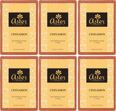 

Aster Luxury Cinnamon Bathing Bar - Pack of 6(125 g, Pack of 6)