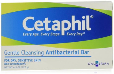 

Cetaphil Gentle Cleansing Antibacterial Bar - (4.5oz) (Pack of 2)(127 g)