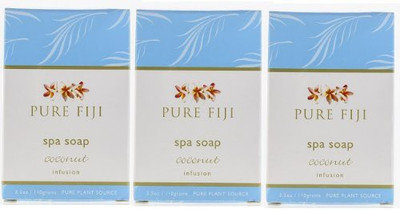 

Pure Fiji Spa Soap - Lot of 3 Coconut Infusion(320 g, Pack of 3)