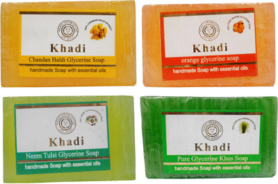 

Khadi Herbal Handmade Soap Combo-6(500 g, Pack of 4)