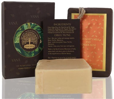 

VANA VIDHI Fresh Goat's Milk and Tender Rose Divine Cleanser(120 g)