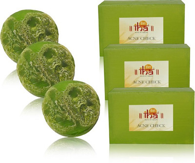 

IHA Ayurvedic Boroheal Footcare Soap & Acne-check Neem Soap(675 g, Pack of 6)