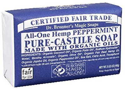 

Dr Bronner Magic Soap Bar - Peppermint(150 ml)